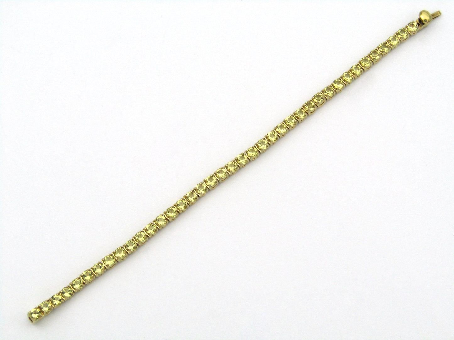 Swarovski Matrix yellow tennis bracelet.