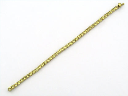 Swarovski Matrix yellow tennis bracelet.