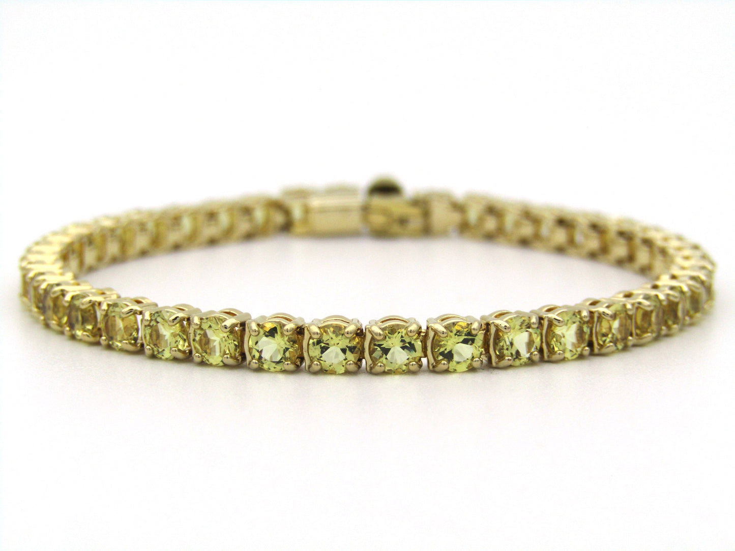 Swarovski Matrix yellow tennis bracelet.