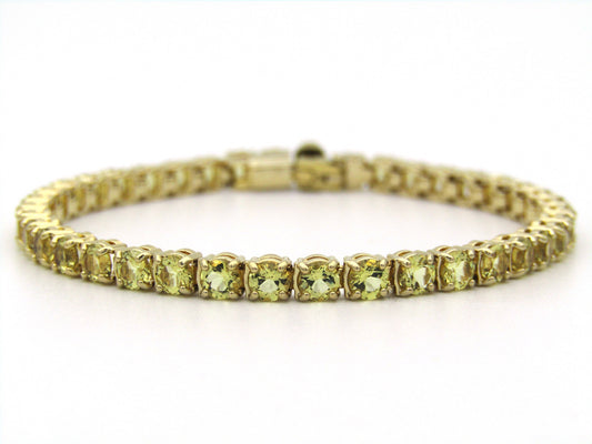 Swarovski Matrix yellow tennis bracelet.