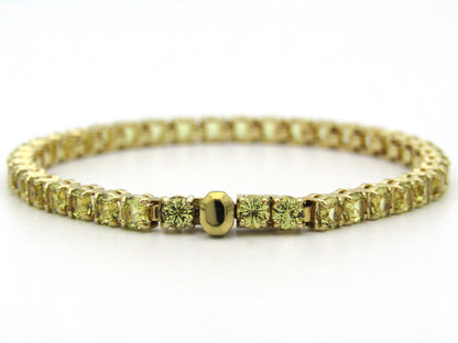 Swarovski Matrix yellow tennis bracelet.