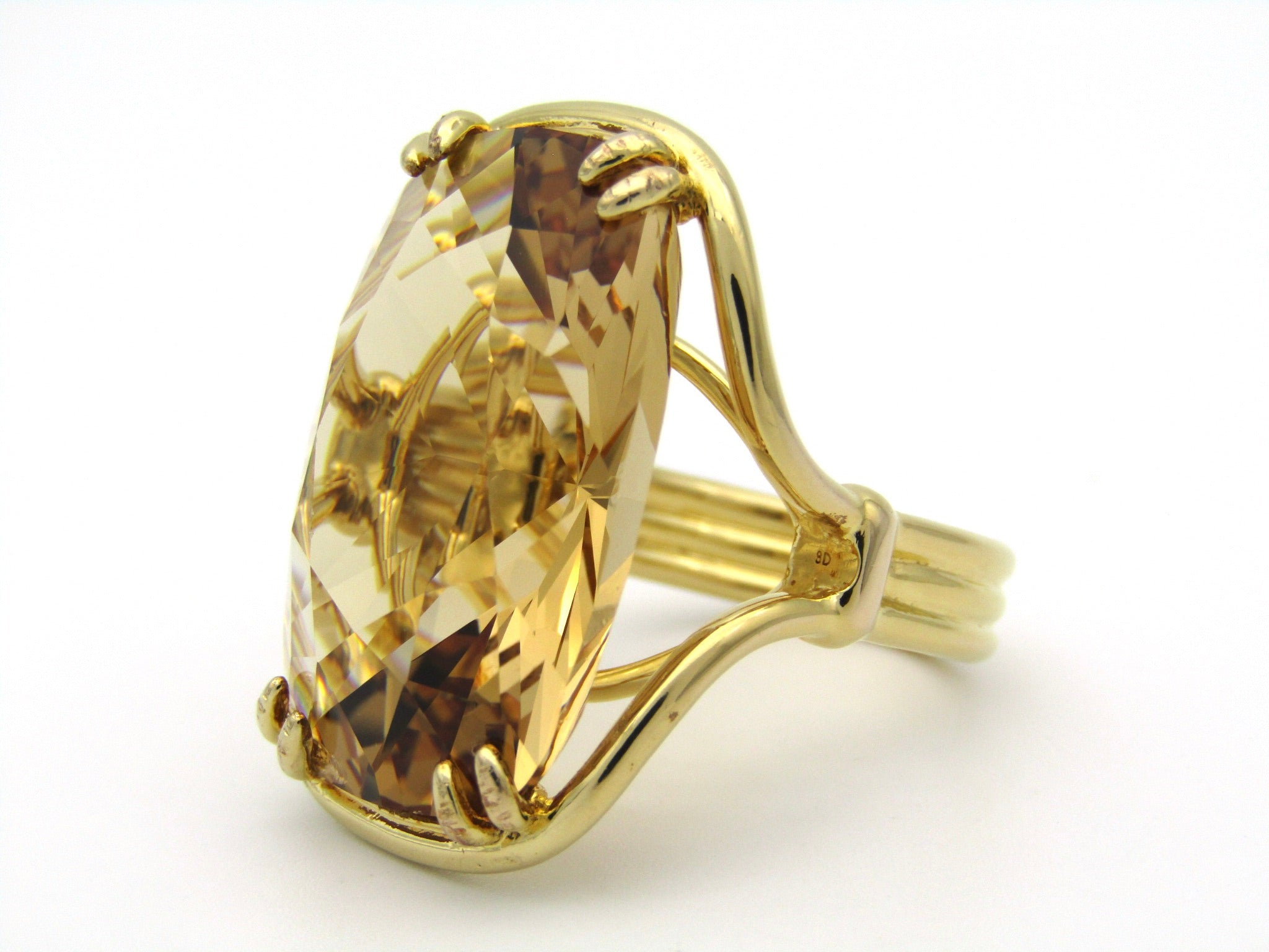 Swarovski Harmonia Goldtone & Crystal Cocktail Ring.