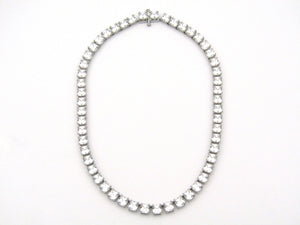 Swarovski Millenia square cut necklace.