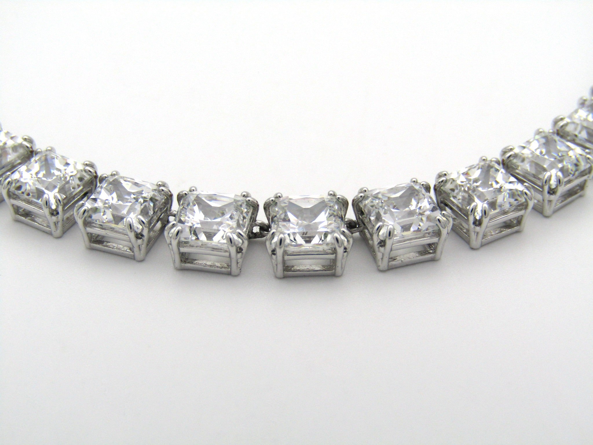 Swarovski Millenia square cut necklace.