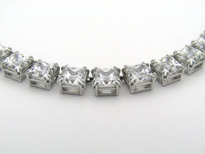 Swarovski Millenia square cut necklace.