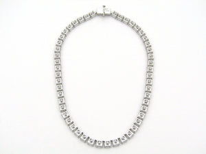 Swarovski Millenia square cut necklace.