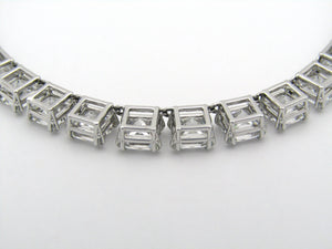 Swarovski Millenia square cut necklace.