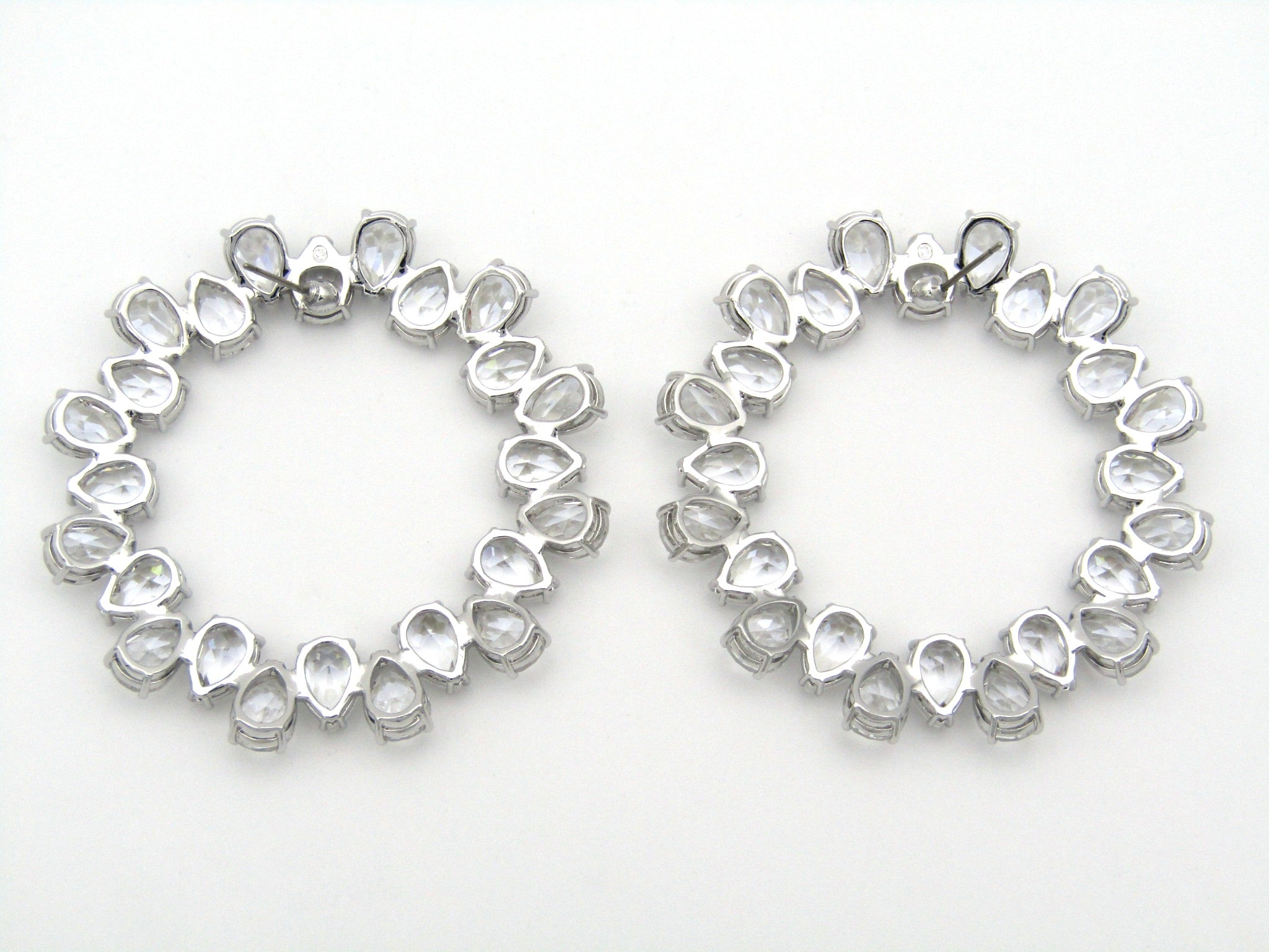 Swarovski Millenia hoop earrings.