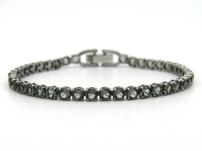 Swarovski Deluxe grey tennis bracelet.