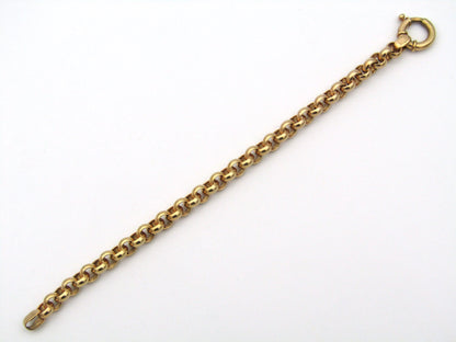 9K gold belcher/rolo link bracelet by UnoAerre.