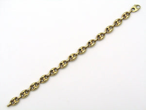 9K gold mariner link bracelet.