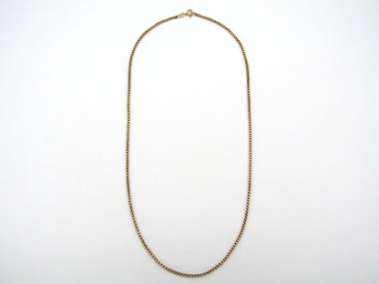 9K gold box chain necklace by Balestra.