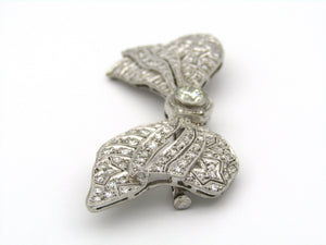 Platinum and diamonds Art Deco brooch.