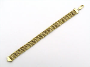 10K gold rope chain bracelet.