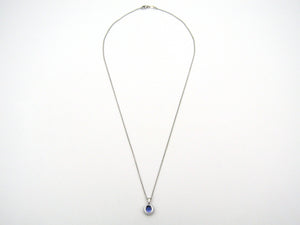 18K gold tanzanite and diamond pendant by Browns.