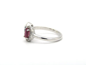 14K gold ruby and sapphire Toi et Moi ring.