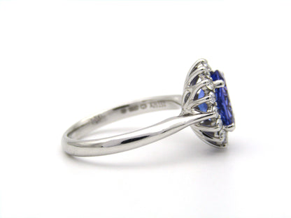 18K gold tanzanite and diamond ring by Browns.