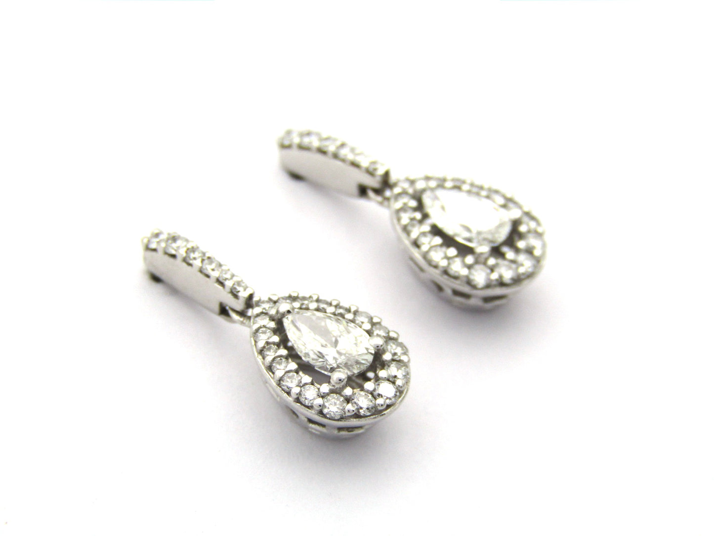 18K gold diamond drop earrings by Browns.