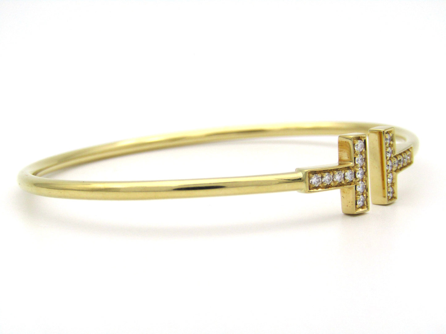 Tiffany & Co. T Diamond Wire Bracelet.