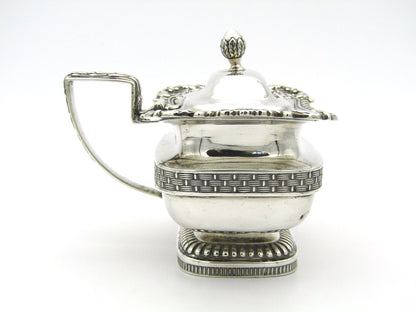 Georgian silver mustard pot by William Stroud, London, 1811.