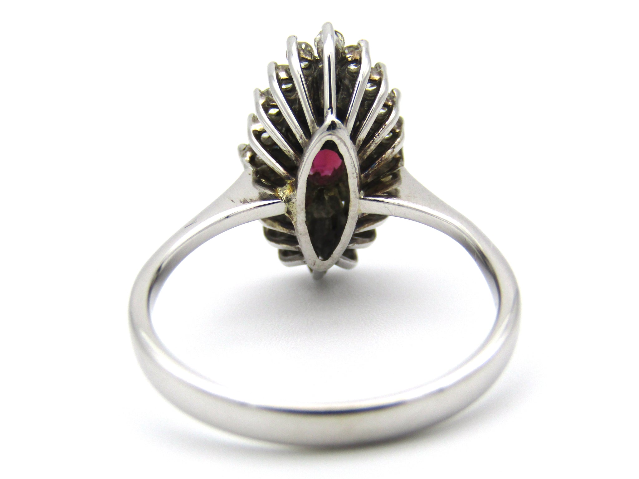 18kt gold ruby and diamond ring.