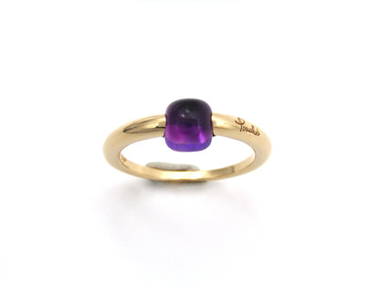 18K gold M'ama Non M'ama amethyst ring by Pomellato.