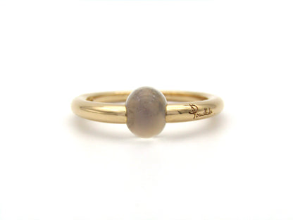 18K gold M'ama Non M'ama moonstone ring by Pomellato.