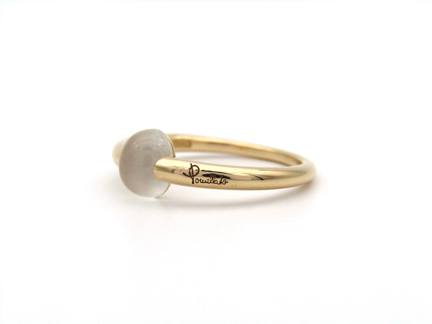 18K gold M'ama Non M'ama moonstone ring by Pomellato.