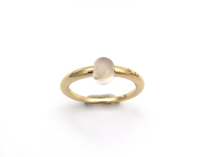 18K gold M'ama Non M'ama moonstone ring by Pomellato.