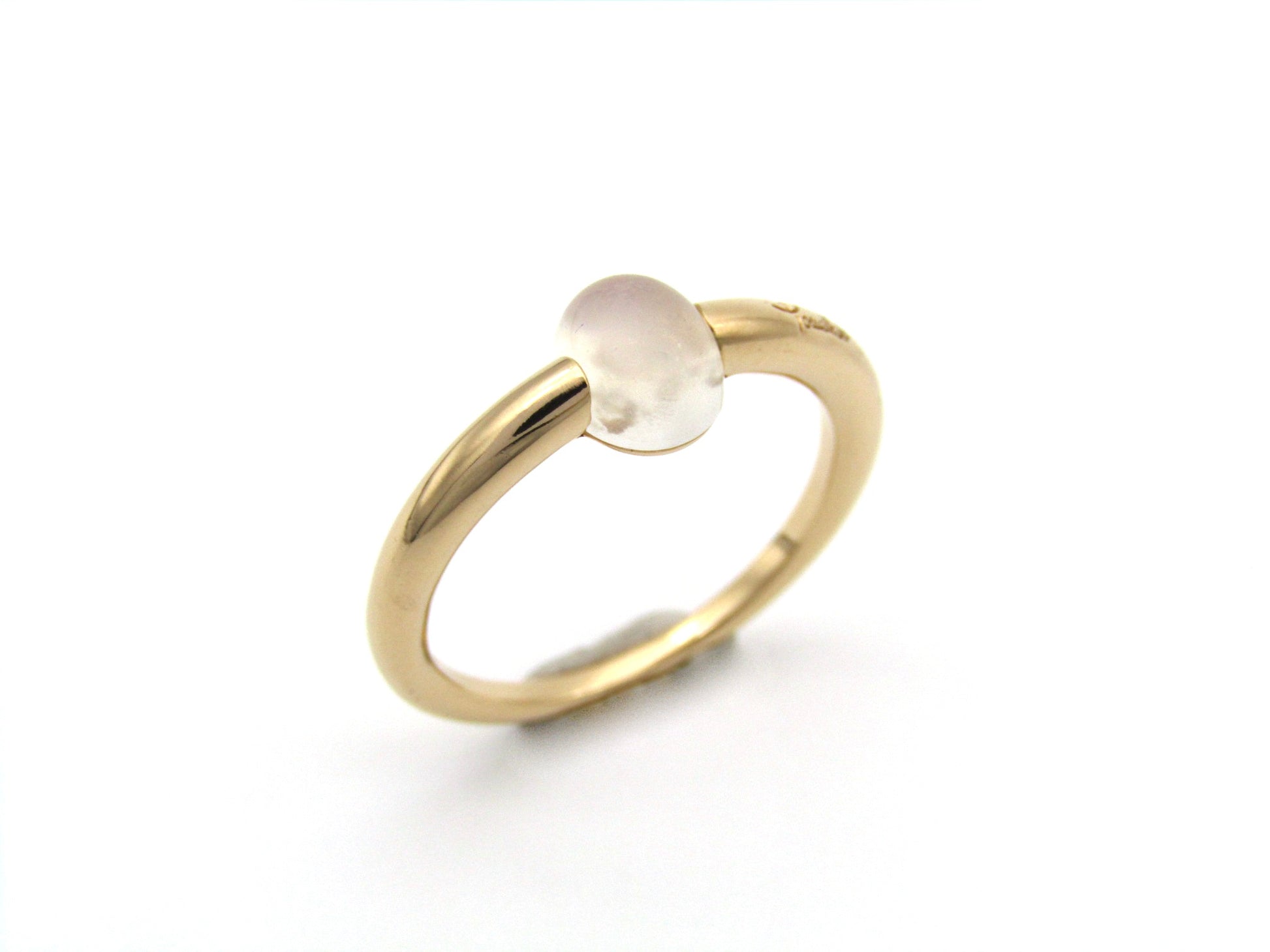 18K gold M'ama Non M'ama moonstone ring by Pomellato.