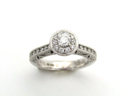 18K gold 1934 diamond engagement ring by Browns.